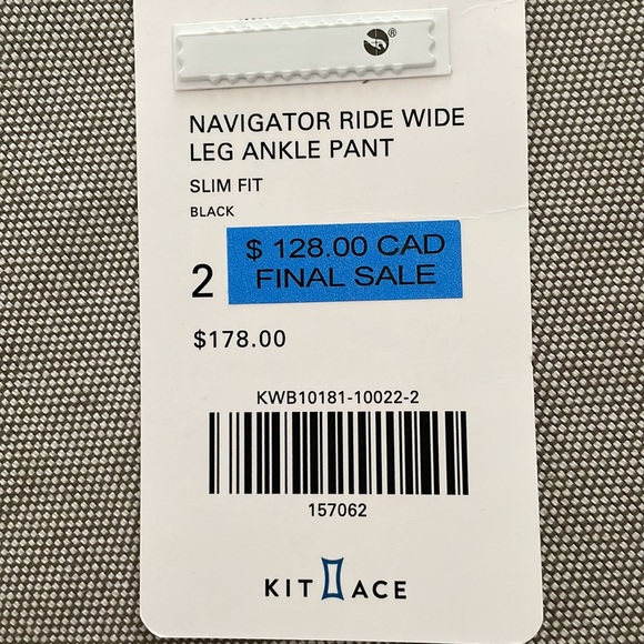 Kit and Ace Navigator Ride Wide Leg Ankle Pant - Picture 2 of 3